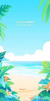 PSD 구름 편집이미지 배너 꽃 포스터 파도 하늘 휴식 풍경 해변 사람없음 여름휴가 모래사장 야자수 야자수잎 카피스페이스 이미지편집 자연요소 나무 식물 바다 컨셉 잎 휴가 공백 파일형식 여름_계절