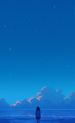 JPG 구름 여자 호수 야경 일러스트 자연 밤하늘 휴식 한명 상반신 성인 여름 파란색 반짝임 평화 신비 성인여자한명만 국내일러스트 AI일러스트 AI콘텐츠 자연요소 1 계절 컬러 컨셉 모션 하늘 사람 야간 생태계 여자한명만 성인여자만 파일형식 풍경_경치