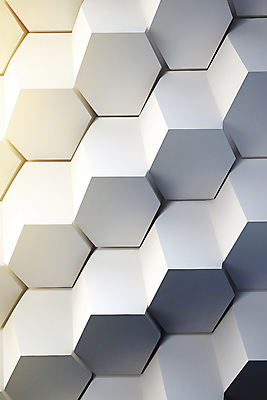 JPG 편집이미지 무늬 패턴 그림자 사람없음 빛 흰색 디지털합성 육각형 벌집무늬 허니콤 편집실사 AI포토 AI콘텐츠 모양 도형 컬러 CG 파일형식