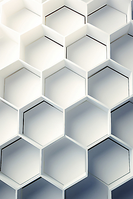 JPG 편집이미지 무늬 패턴 그림자 사람없음 빛 흰색 디지털합성 육각형 벌집무늬 허니콤 편집실사 AI포토 AI콘텐츠 모양 도형 컬러 CG 파일형식