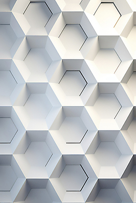 JPG 편집이미지 무늬 패턴 그림자 사람없음 빛 흰색 디지털합성 육각형 벌집무늬 허니콤 편집실사 AI포토 AI콘텐츠 모양 도형 컬러 CG 파일형식