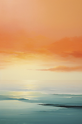 JPG 편집이미지 바다 백그라운드 하늘 붓터치 추상 사람없음 노을 디지털합성 그림 질감 유화 편집실사 자연요소 무늬 미술 CG 파일형식