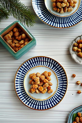 JPG 편집이미지 접시 디저트 사람없음 견과류 달콤 디지털합성 한과 강정 전통과자 핸드메이드 편집소스 오란다 편집실사 AI포토 AI콘텐츠 식기 음식 과자 전통음식 맛 CG 파일형식