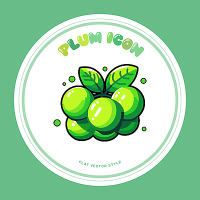아이콘 나뭇잎 건강 사람없음 연두색 신선 매실 2D아이콘 AI파일 잎 초록색 파일형식 벡터