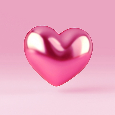 PSD 아이콘 분홍색 재질 사람없음 3D아이콘 한개 반사 3D 하트 질감 광택 모양 1 컬러 디지털합성 파일형식