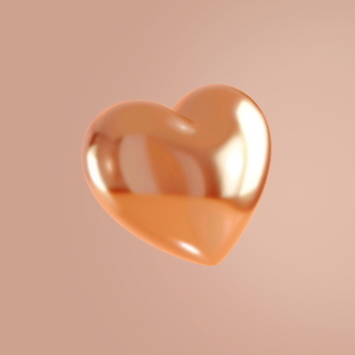 PSD 아이콘 재질 사람없음 3D아이콘 한개 반사 3D 주황색 하트 질감 광택 모양 1 컬러 디지털합성 파일형식
