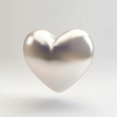 PSD 아이콘 재질 사람없음 3D아이콘 한개 반사 3D 흰색 하트 질감 광택 모양 1 컬러 디지털합성 파일형식