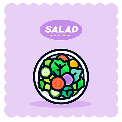 그릇 다이어트 일러스트 방울토마토 양파 오이 건강 사람없음 보라색 식사 샐러드 양상추 채식 건강식 국내일러스트 AI파일 식기 음식 컬러 토마토 채소 파일형식 벡터