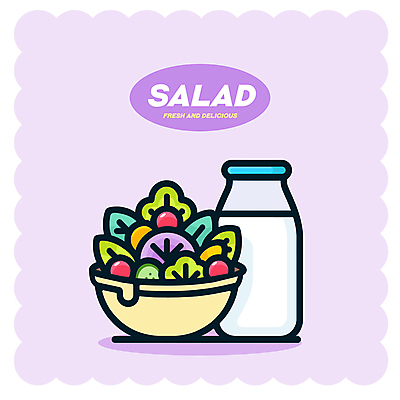 그릇 다이어트 토마토 일러스트 양파 오이 건강 사람없음 보라색 식사 샐러드 우유병 채식 건강식 국내일러스트 AI파일 식기 음식 컬러 채소 병_용기 우유 파일형식 벡터