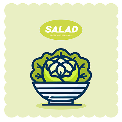 그릇 다이어트 일러스트 건강 사람없음 연두색 식사 샐러드 양배추 채식 건강식 국내일러스트 AI파일 식기 음식 채소 초록색 파일형식 벡터