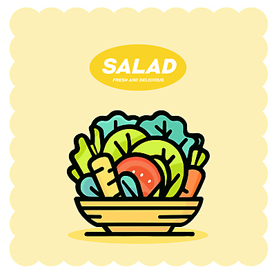 그릇 다이어트 토마토 일러스트 건강 사람없음 노란색 식사 당근 샐러드 채식 건강식 국내일러스트 AI파일 식기 음식 컬러 채소 뿌리채소 파일형식 벡터