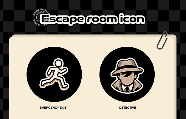 아이콘 남자 사람모양 한명 상반신 성인 방 탐험 게임 퍼즐 사건 탈출 클립 탐정 성인남자한명만 2D아이콘 AI파일 모양 1 컨셉 놀이 사람 남자한명만 성인남자만 파일형식 벡터