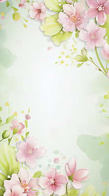 JPG 잎 일러스트 봄꽃 프레임 사람없음 합성 카피스페이스 국내일러스트 AI일러스트 AI콘텐츠 식물 꽃 봄 공백 파일형식