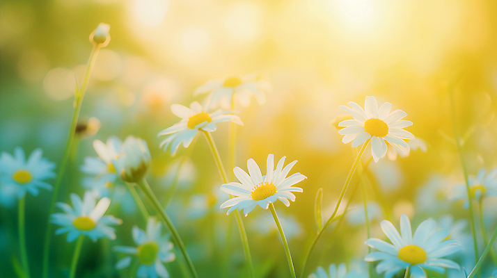 JPG 편집이미지 백그라운드 꽃밭 자연 사람없음 햇빛 봄 풀 데이지 편집실사 AI포토 AI콘텐츠 식물 계절 꽃 태양 CG 생태계 파일형식