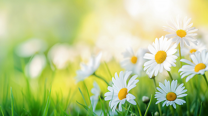 JPG 편집이미지 백그라운드 꽃밭 자연 사람없음 햇빛 봄 풀 데이지 편집실사 AI포토 AI콘텐츠 식물 계절 꽃 태양 CG 생태계 파일형식