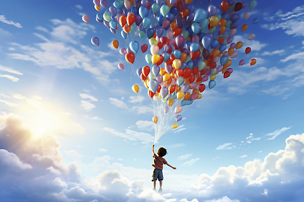 JPG 전신 편집이미지 남자 어린이 여행 하늘 한명 소년 햇빛 희망 꿈 자유 비행 잡기 풍선 소년한명만 이미지편집 편집실사 AI컴퓨터그래픽 AI콘텐츠 1 감정 컨셉 모션 사람 태양 CG 남자한명만 소년만 파일형식