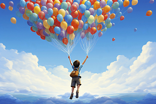 JPG 전신 편집이미지 남자 어린이 여행 배낭 하늘 한명 소년 희망 꿈 자유 비행 잡기 풍선 소년한명만 이미지편집 편집실사 AI컴퓨터그래픽 AI콘텐츠 1 감정 컨셉 가방 모션 사람 CG 남자한명만 소년만 파일형식