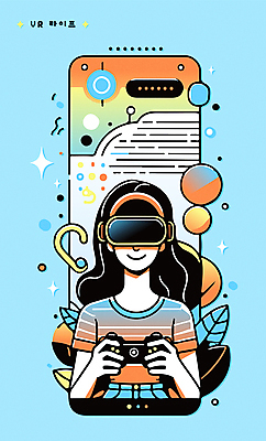 라이프스타일 여자 과학 하늘색 일러스트 미래 정보기술 한명 상반신 성인 반짝임 과학기술 즐거움 디지털산업 가상공간 게임콘트롤러 가상현실 성인여자한명만 VR기기 국내일러스트 AI파일 1 감정 산업 컨셉 모션 기술 사람 생활 파란색 디지털 기계 게임기 여자한명만 성인여자만 파일형식 벡터