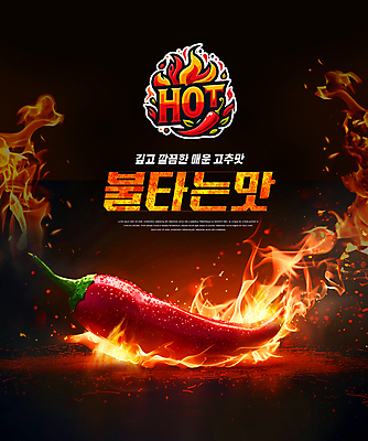 PSD 편집이미지 불 사람없음 빨간색 뜨거움 심볼 매움 홍고추 HOT 불맛 이미지편집 자연요소 컬러 고추 맛 파일형식