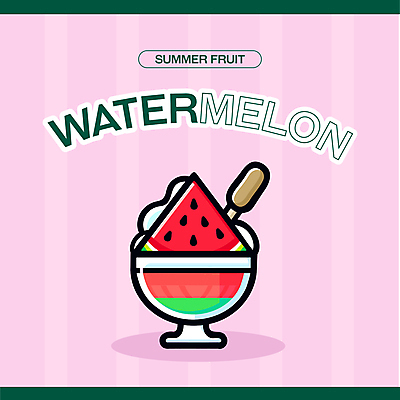 일러스트 아이스크림 여름음식 잔 수박 사람없음 여름 줄무늬 크림 과육 과일파르페 국내일러스트 AI파일 식기 계절 음식 무늬 과일 디저트 파르페 파일형식 벡터 여름_계절