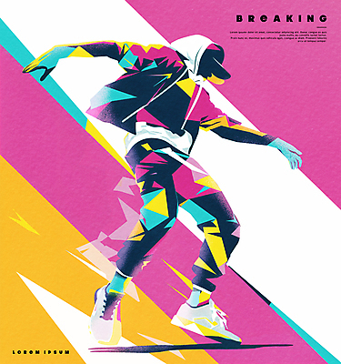 전신 PSD 남자 실루엣 포스터 스포츠 일러스트 하계올림픽 운동선수 한명 성인 여름 컬러풀 댄서 춤 비보이 생동감 성인남자한명만 국내일러스트 직업 1 계절 컬러 올림픽 문화예술 촬영기법 사람 남자한명만 성인남자만 파일형식