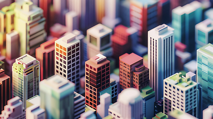 JPG 편집이미지 아파트 빌딩 사람없음 모형 노을 미니어처 도시 편집실사 AI포토 AI콘텐츠 자연요소 주택 건물 CG 파일형식