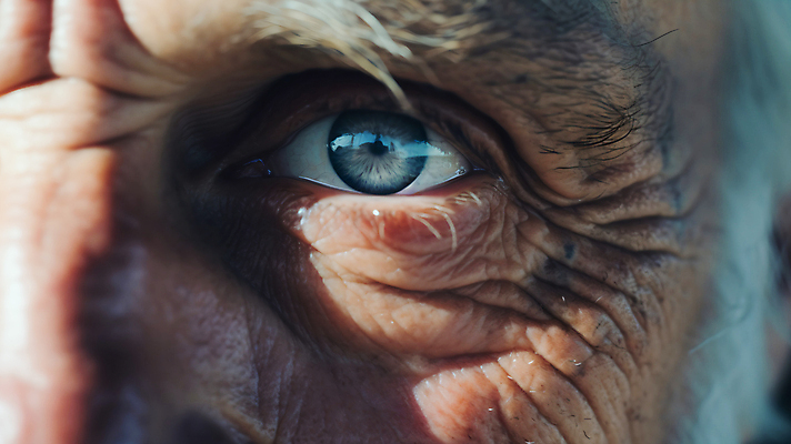 JPG 편집이미지 노년 남자 한명 신체부위 눈동자 안구 의료성형뷰티 노인남자한명만 홍채인식 얼굴인식 편집실사 AI인물포토 AI콘텐츠 1 사람 성인 눈_신체부위 CG 생체인식기술 남자한명만 노인남자만 파일형식 AI포토