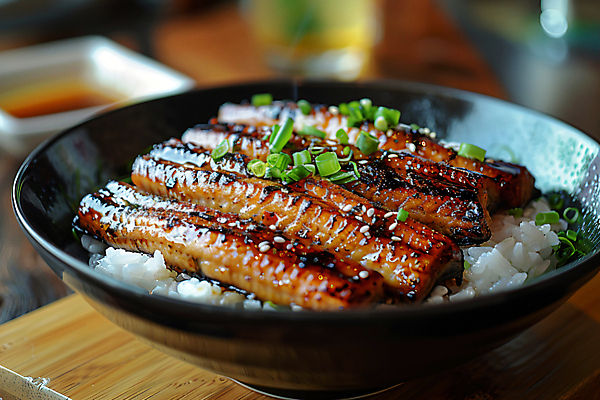 JPG 편집이미지 건강 요리 사람없음 봄 장어 디지털합성 보양식 장어구이 장어덮밥 제철 제철음식 편집실사 AI포토 AI콘텐츠 계절 음식 어류 CG 덮밥 생선요리 몸보신 파일형식