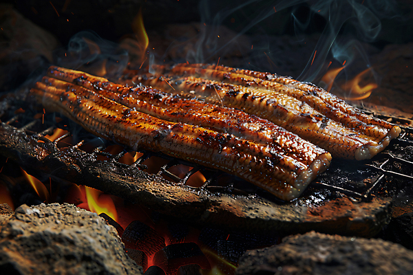JPG 편집이미지 건강 요리 사람없음 봄 그릴 구이 장어 디지털합성 보양식 숯불 장어구이 제철 제철음식 편집실사 AI포토 AI콘텐츠 계절 음식 주방용품 어류 CG 생선요리 몸보신 파일형식