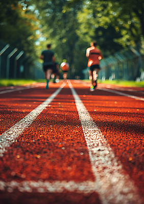 JPG 전신 편집이미지 여자 남자 길 올림픽 그림자 여러명 성인 야외 운동복 달리기 운동 햇빛 도전 역동적 마라톤 러닝 성인만 편집실사 AI인물포토 AI콘텐츠 옷 스포츠 다수 컨셉 모션 건강 사람 경기 태양 육상스포츠 CG 파일형식 AI포토