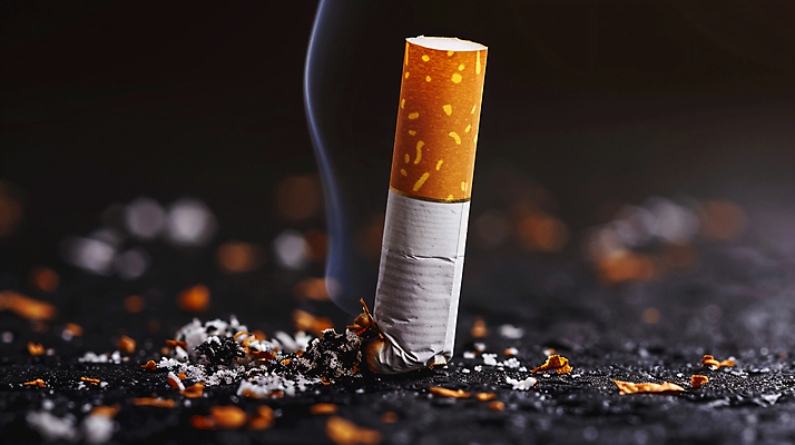 JPG 편집이미지 흡연 담배 사람없음 건강관리 연기 금연 담배꽁초 불씨 재 편집실사 AI포토 AI콘텐츠 캠페인 건강 관리 사회이슈 CG 파일형식