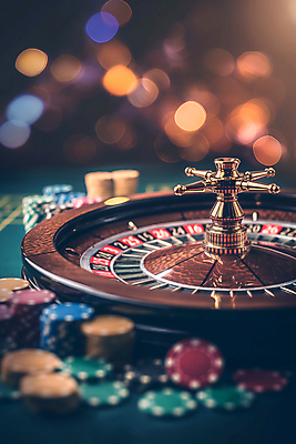 JPG 편집이미지 사람없음 숫자 카지노 보케 딜러 룰렛 블랙잭 편집실사 AI포토 AI콘텐츠 놀이칩 문자 놀이용품 게임 도박 CG 파일형식