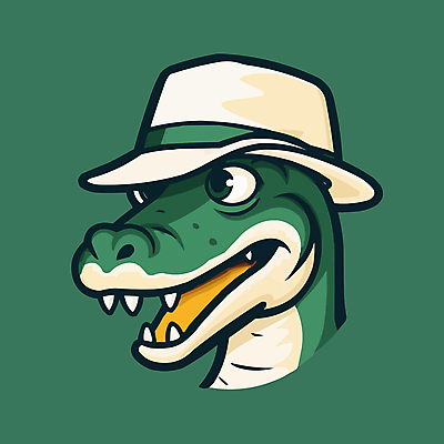캐릭터 모자 일러스트 사람없음 초록색 머리 치아 심볼 악어 일러캐릭터 AI파일 잡화 컬러 파충류 신체부위 소화기관 파일형식 벡터