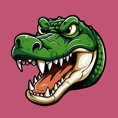 캐릭터 분홍색 일러스트 사람없음 머리 자신감 치아 심볼 악어 일러캐릭터 AI파일 감정 컬러 파충류 신체부위 소화기관 파일형식 벡터