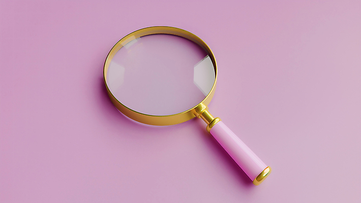 JPG 편집이미지 분홍색 백그라운드 돋보기 사람없음 오브젝트 편집실사 AI포토 AI콘텐츠 컬러 CG 파일형식