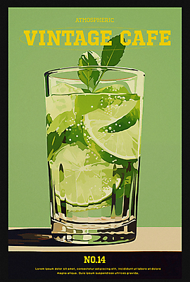 PSD 편집이미지 포스터 음료 조각 단면 잔 사람없음 초록색 여름 카페 빈티지 허브 복고 슬라이스 라임 감성 라임주스 이미지편집 식물 식기 계절 컬러 컨셉 과일 상점 과일주스 파일형식