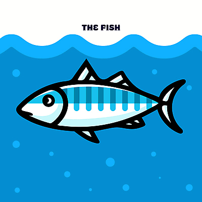 파도 바다 백그라운드 일러스트 자연 어류 타이포그라피 사람없음 물 파란색 수중 시원함 물거품 국내일러스트 AI파일 자연요소 문자 컬러 수중동물 거품 생태계 파일형식 벡터