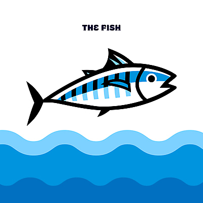 파도 바다 백그라운드 일러스트 자연 어류 타이포그라피 사람없음 물 파란색 시원함 국내일러스트 AI파일 자연요소 문자 컬러 수중동물 생태계 파일형식 벡터