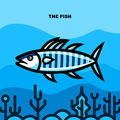 바다 백그라운드 일러스트 자연 어류 타이포그라피 사람없음 물 파란색 수중 해조류 산호 시원함 국내일러스트 AI파일 자연요소 문자 컬러 수중동물 해양식물 자포동물 생태계 파일형식 벡터