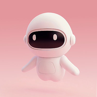 PSD 아이콘 캐릭터 분홍색 과학 미래 사람없음 3D아이콘 3D 귀여움 로봇 디지털합성 첨단과학 편집소스 AI_인공지능 컬러 컨셉 파일형식