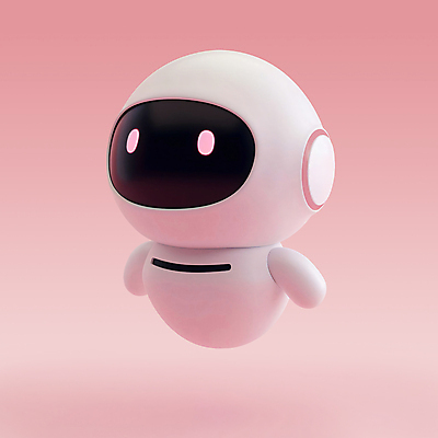 PSD 아이콘 캐릭터 분홍색 과학 미래 사람없음 3D아이콘 3D 귀여움 로봇 디지털합성 첨단과학 편집소스 AI_인공지능 컬러 컨셉 파일형식