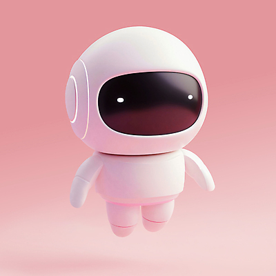 PSD 아이콘 캐릭터 분홍색 과학 미래 사람없음 3D아이콘 3D 귀여움 로봇 디지털합성 첨단과학 편집소스 AI_인공지능 컬러 컨셉 파일형식