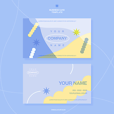 도형 디자인 일러스트 비즈니스 명함 타이포그라피 사람없음 그래픽 파란색 세트 카피스페이스 미니멀 국내일러스트 AI파일 문자 컬러 공백 파일형식 벡터