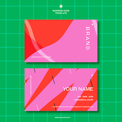 도형 디자인 분홍색 일러스트 비즈니스 명함 타이포그라피 사람없음 그래픽 세트 격자 카피스페이스 미니멀 국내일러스트 AI파일 문자 컬러 무늬 공백 파일형식 벡터