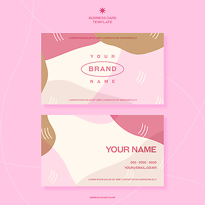도형 디자인 분홍색 일러스트 비즈니스 명함 타이포그라피 사람없음 그래픽 세트 카피스페이스 미니멀 국내일러스트 AI파일 문자 컬러 공백 파일형식 벡터