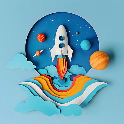JPG 구름 편집이미지 하늘색 불꽃 사람없음 태양 로켓 탐험 비행 화려 연기 페이퍼아트 발사 우주선 질감 색종이 우주여행 토성 목성 수성 편집실사 AI포토 AI콘텐츠 자연요소 종이 여행 컨셉 불 파란색 우주 행성 CG 파일형식