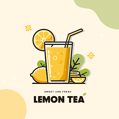 조각 백그라운드 잎 일러스트 단면 잔 빨대 타이포그라피 사람없음 노란색 달콤 레몬 탄산음료 레몬티 국내일러스트 AI파일 식물 문자 식기 음료 컬러 과일 맛 탄산 파일형식 벡터