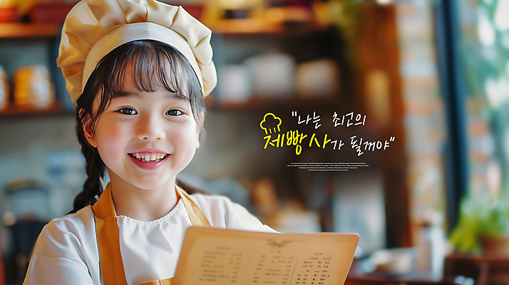 PSD 편집이미지 응시 여자 어린이 백그라운드 미래 요리사모자 한명 미소 들기 소녀 상반신 타이포그라피 앞치마 꿈 빵집 즐거움 메뉴판 빵모자 제빵사 의료성형뷰티 소녀한명만 이미지편집 직업 문자 모자_잡화 1 시선 감정 컨셉 모션 표정 사람 상점 요리사 여자한명만 소녀만 파일형식