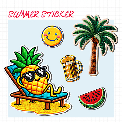 PSD 편집이미지 조각 스티커 단면 휴가 수박 맥주 표정 미소 사람없음 여름 선글라스 야자수 눕기 파인애플 즐거움 오브젝트 휴양지 질감 선베드 엘리먼트 와펜 이미지편집 나무 계절 감정 안경 의자 과일 모션 주류 장소 열대과일 파일형식