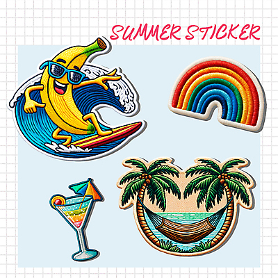 PSD 편집이미지 파도 바다 조각 무지개 스티커 우산 단면 휴가 바나나 사람없음 여름 선글라스 야자수 칵테일 서핑 즐거움 휴양지 질감 해먹 엘리먼트 와펜 이미지편집 자연요소 나무 계절 감정 안경 과일 주류 장소 침대 수상스포츠 파일형식